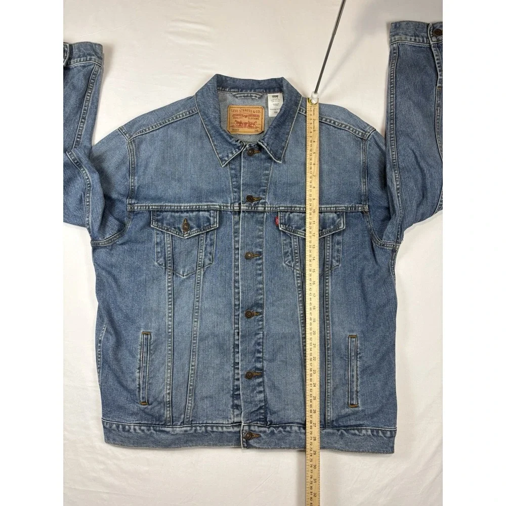 Levis Standard Trucker Blue Jean Denim Jacket 70507 Men XXL